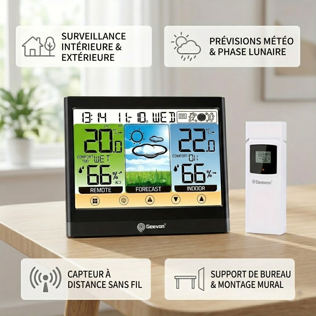 station météo sans fil fonctions