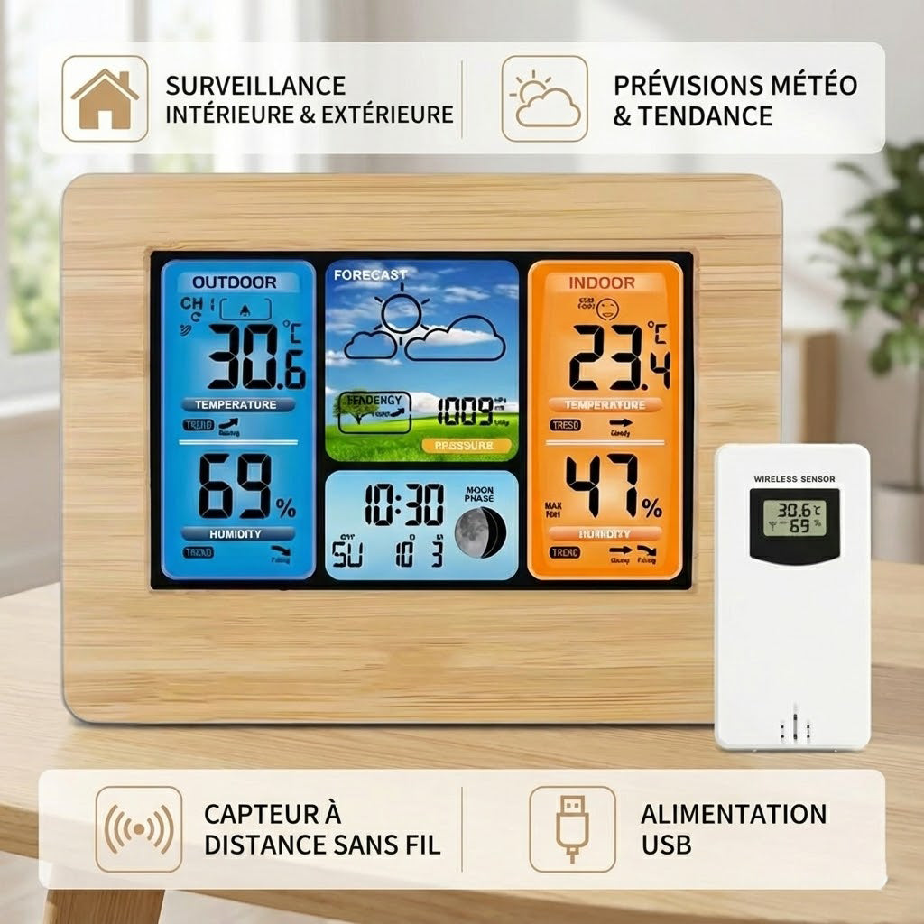 station météo bois fonctions