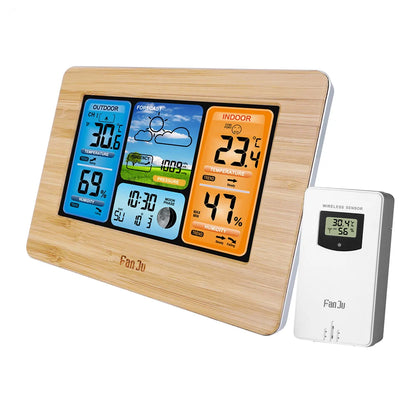 station météo en bois