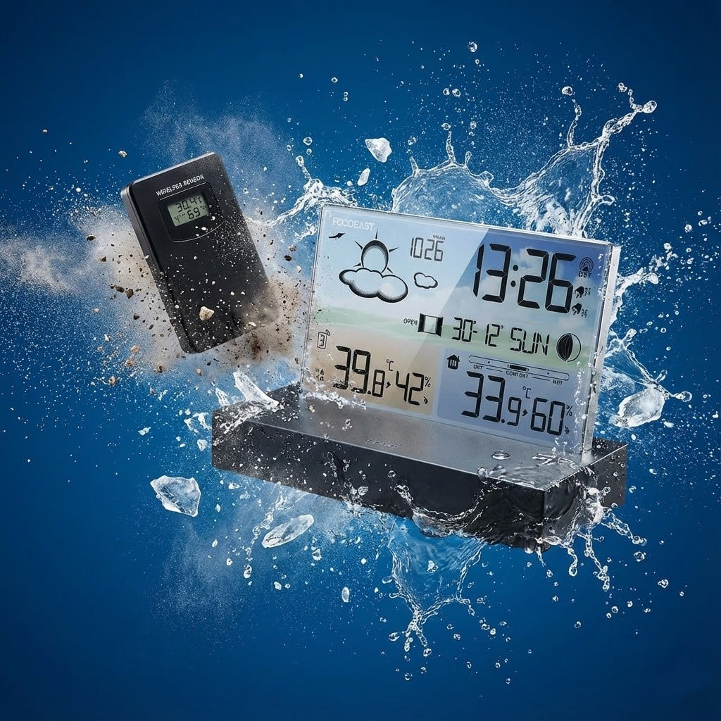 station météo pour la maison transparent