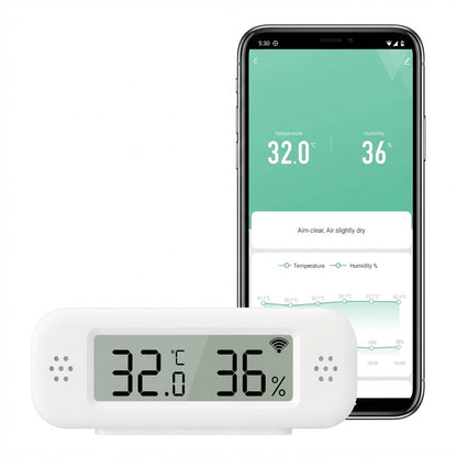 thermomètre intérieur connecté avec un capteur