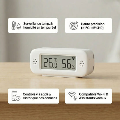 un thermomètre intérieur connecté