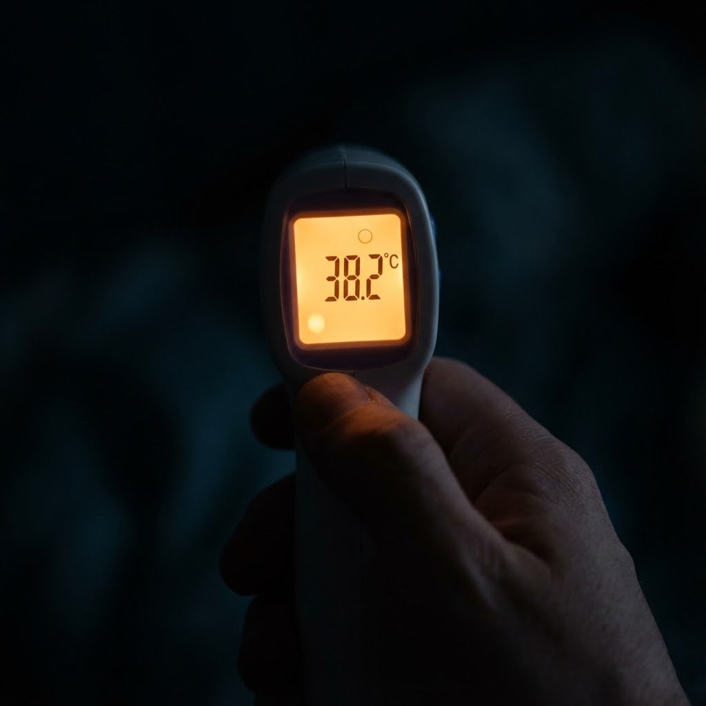 thermomètre frontal écran